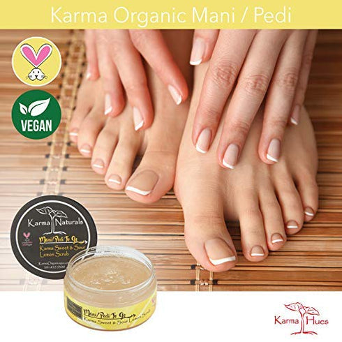 karma organic Natural Lemon Scrub – Essential Oils for Flawless, Glowing, Balanced Skin Complexion