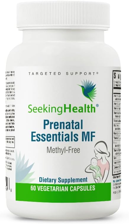 Seeking Health Prenatal Essentials MF - 60 Capsules for Brain Development & Methylation Support with Selenium, Vitamin