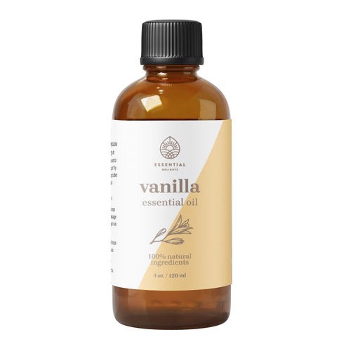 Vanilla Essential Oil (4 Fl Oz) - 100% Pure & Certified | Pure Grade Distilled Vanilla Essential Oil