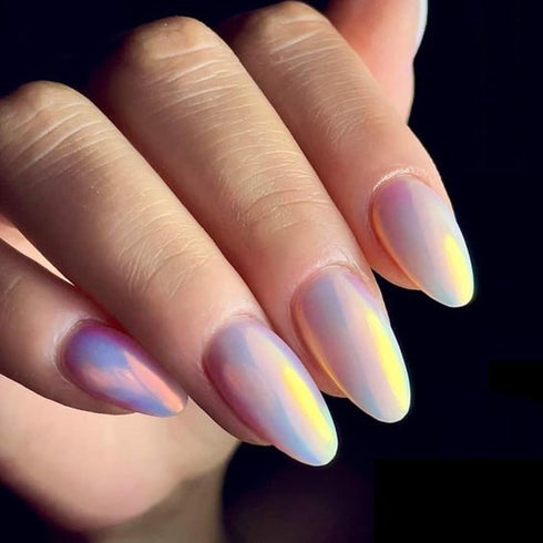 Pretty Diva 0.3g Unicorn Chrome Nail Powder - Aurora Iridescent Chrome Powders for Nails, Mermaid Chrome Pigment