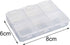 WsjiaboFux 6 PillboxMedication White Pills Organizer Cells Empty Box Braille Weekly Case for Travel Case AidsPersonal