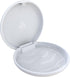 (2 Pack) Solid Orthodontic Retainer Case - White Retainer Case