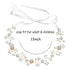 PRDGIRL Wedding Hair Accessories for Kids, Princess Headpiece White Flower Headband, Pearl Hair Dress for Girl and