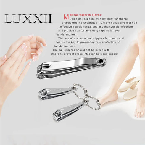 Sharp Sturdy Nail Clippers Set (3 Pack) with Nail File, Toenail & Fingernail Clippers Gift Set for Men and Women