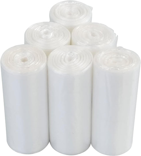 13 Gallon Clear Garbage Bags, 6 Rolls, 150 Counts for Office Trash