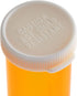 Juvale 50 Pack Empty Pill Bottles with Caps for Prescription Medication, 6-Dram Plastic Medicine Containers (Orange)