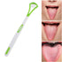Meyrwoy Tongue Scraper Tongue Cleaning Brush Scraping Tools Scrubber for Healthy Care Mouth Hygiene Green