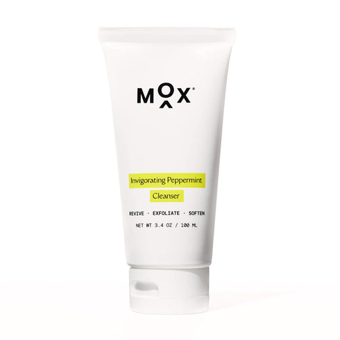 Mox Skincare Hydrating Mint Face Cleanser (3.4 oz) | Daily Exfoliating Face Wash with Salicylic Acid to Unclog Pores