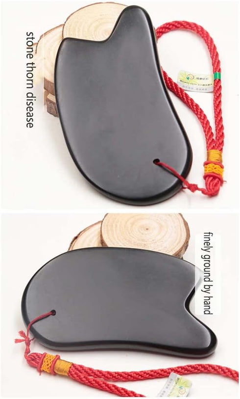 ZHAO SHOP 11.5cm Bian Stone Scraping Board, Gua Sha Massage Tool, Gua Sha Facial Tool for Spa Therapy Treatment on Face
