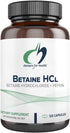 Designs for Health Betaine HCl with Pepsin - 750mg Digestive Enzyme Supplement, 120 Capsules