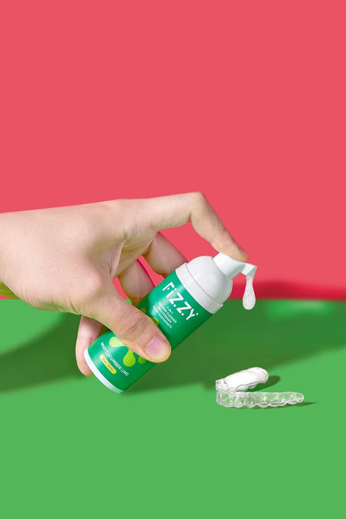 Fizzy 3-in-1 Foam Cleaner for Aligner, Retainer, Denture, Night Guard, Travel-Size Watermelon Jasmine