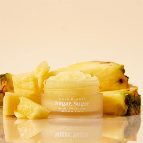NCLA Natural Sugar Lip Scrub | Vegan, Cruelty-Free, Clean Skincare (Pineapple)