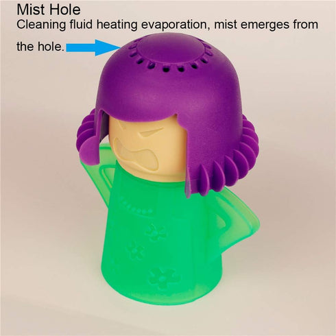Asltw Angry Mama Microwave Oven Cleaner, Fast Action Steam Kitchen Gadget, Just Add Vinegar and Water
