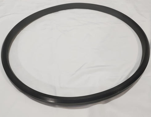 24" x 1" Wheelchair Rear Wheel Replacement Tire, Universal Flat Free Polyurethane Tire with Free Zip Ties (1Ea Black)
