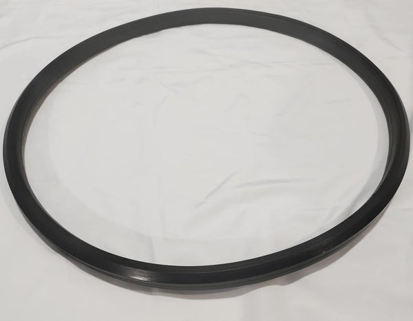 24" x 1" Wheelchair Rear Wheel Replacement Tire, Universal Flat Free Polyurethane Tire with Free Zip Ties (1Ea Black)