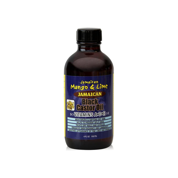 Jamaican Mango & Lime Vitamins A-D-E Black Castor Oil, 4 Fl Oz