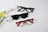 Eyekepper Striped Reading Glasses (3 Pairs) for Men, Spring Hinge, Sunshine Readers (+2.50, Black/Red/Grey Lens)