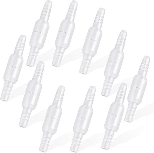 10 Packs Oxygen Tubing Swivel Connector for Oxygen Cannula, Avoid Tangling of Tube (Male to Male)