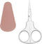 Professional Grooming Scissors, Stainless Steel Straight Tip Scissors for Facial Hair Removal, 3.7 Inch