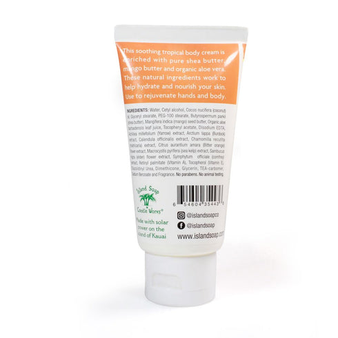 Island Soap and Candle Works Shea Butter Body Cream for Men and Women - Body Moisturizer for Dry Skin - Hawaiian