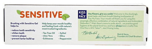 Kiss My Face Fluoride Free Sensitive Toothpaste, 4.5 oz (Pack of 2)