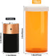 Empty Plastic Pill Bottles with Easy Open Caps, Clear Containers for Prescription Medication, 12pcs, 40 Dram