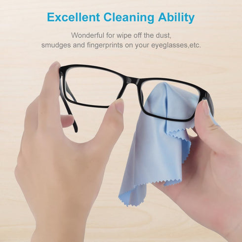Mcyye 8 (6"x7"), PCS Microfiber Cleaning Cloth for Glasses Premium Eyeglass Cleaning Cloth, Lens Wipes Cloth