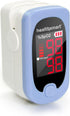 HealthSmart Pulse Oximeter for Fingertip, Displays Blood Oxygen Saturation, Pulse Rate with LED Display, Batteries