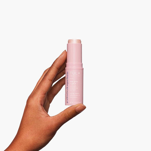 TULA Skin Care Eye Balm Rose Glow, Dark Circle Treatment, Hydrate & Brighten Undereye Area, 0.35 oz