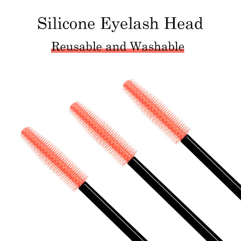 Shintop Disposable Silicone Eyelash Mascara Applicator Wands, Tower-Shape