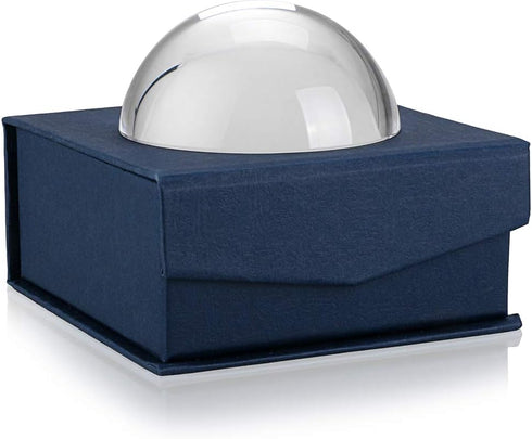 Sumnacon Crystal Magnifying Glass Dome, 4'' Functional Paperweight/Reading Aid for Blueprints