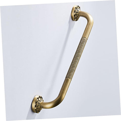 Yardwe Copper Bathroom Safety Grab Bar for Elderly and Disabled Non-Skid Shower Handrail with Strong Bearing Capacity