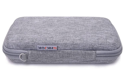 Hard Shell Nylon Diabetic Supplies Case, Mesh Pocket Organizers Travel Kits Storage Bag for Glucose Testing Kit Blood Sugar Monitor Lancing Device