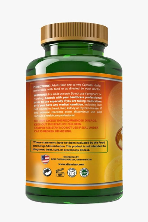 Liposomal Vitamin C 1600mg - 100 Capsules - High Absorption Ascorbic Acid - May Support Immune System & Collagen Reinforcement no GMO Powerful Antioxidant