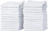60 Count Pure White Terry Wash Cloth, 12 x 12 Inches, Ideal for Home, Auto, Kitchen, Commercial Grade Rags