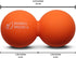 Peanut Massage Ball - Double Lacrosse and Peanut Ball Therapy | Trigger Point Deep Tissue Exercise | Back Muscle Foam
