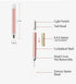 Ear Wax Removal Tool, LED Lights Ear Cleaning Kit, Updated Version, Non-Slip, BPA Free (Two Golden)