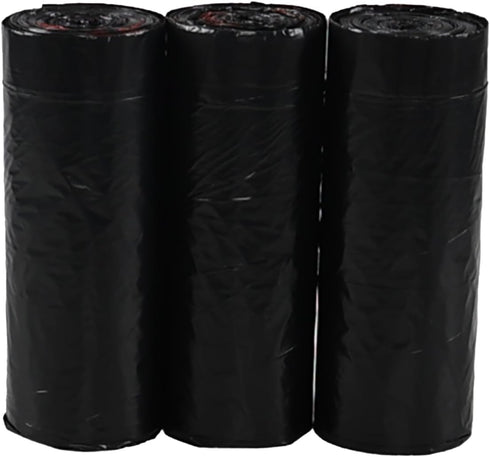 6 Gallon Black Drawstring Trash Bags, 110 Counts, Medium Garbage Bags, 3 Rolls