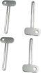 Luoyuanjia Toothpaste Squeezer, 4 Pcs Metal Manual Toothpaste Squeezer Roller Stainless Steel Tube