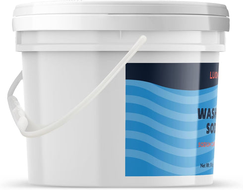 Luonix 1 Washing Soda, Gallon Bucket, Sodium Carbonate, Soda Ash, Laundry Additive