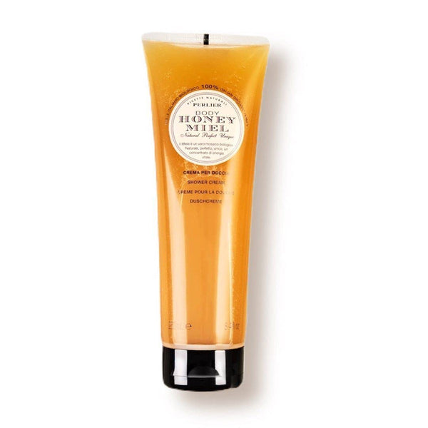 Perlier Sweet Honey Miel Shower & Bath Cream - 8.4 Fluid Oz, Nourishing & Soothing Luxury Bath Cream