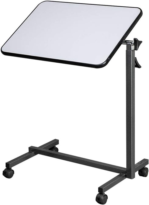 Kcelarec Bed Tray Overbed Table with Wheels, Rolling Tray Tables - Beds Side