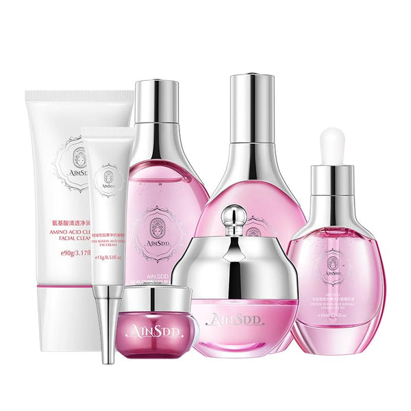 Hyaluronic Acid Anti Aging Skin Care Set | Daily Skincare Kit for Women, 7 Pieces Beauty Gift Set