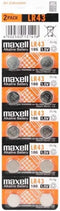 Maxell LR43 Alkaline Battery 1.5V (10 Pack)