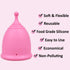 Pack 12 SHORDY Menstrual Cups (Large), Single with Box, Soft & Flexible, Copa Menstrual Kit for Women Upto Hours