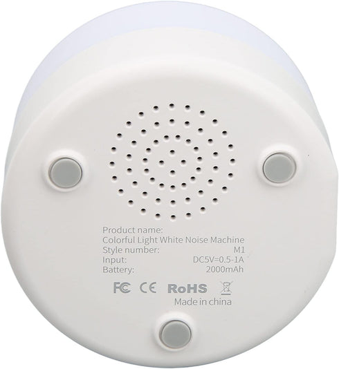 Srliya 10 2 2000mAh White Noise Machine Nature Sounds Lullabies, Music Aid Machine with Battery for Home, Office