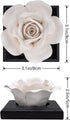 MOLIMAO Rose Flower Styling Essential Oil Diffuser Stone, Non-Electric, Handmade Products, Decorative Tabletops, Car