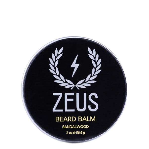ZEUS Beard Balm, Natural Beeswax & Shea Butter Conditioner for Facial Hair, 2 oz, Sandalwood