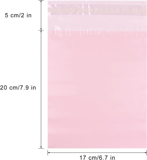 Personal Disposal Bags, Set of 100 Sanitary Napkin Disposal Bags in Light Pink for Sealing Smell