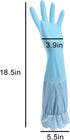 RARITYUS Household Kitchen Cleaning Gloves - Waterproof Cotton Lined Dishwashing Non-Slip Long Cuff Gloves